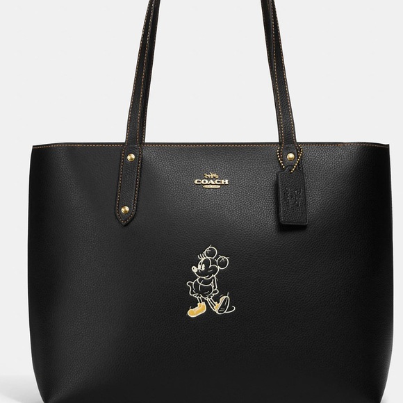 Coach Bags Nwt Coach Disney X Central Tote With Zip With Mickey